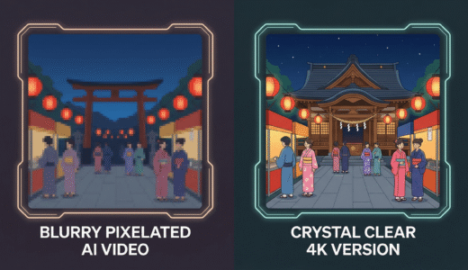 AI動画を高画質化する方法 — アップスケール＆補正テクニック